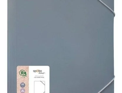 Složka tříklopá Spoko Releaf A4sgumičkou, šedá Nejprodávanější