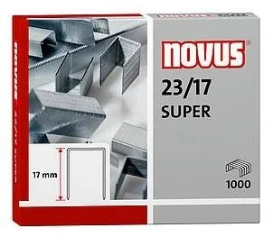 Spojovače kancelářské Novus 23/17 Super, 1.000ks Rychlé Dodání