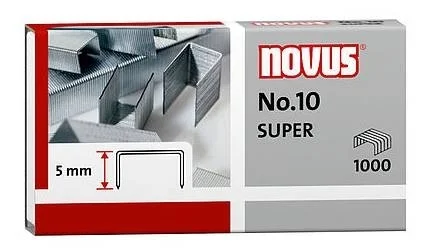 Finální Výprodej Spojovače kancelářské Novus č.10 Super, 1.000ks