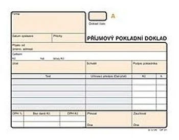 Hit Sezóny Tiskopis Příjmový doklad, A6, samopropisov., 2x50l., OPTYS