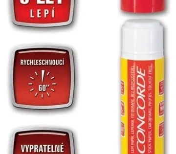 Ověřený Tyčinka lepicí Concorde 8g