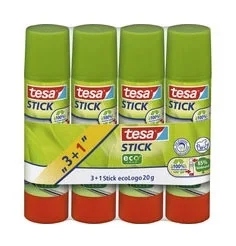 Tyčinka lepicí Tesa Stick 20g, 4ks Speciální Cena