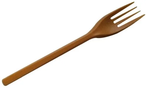 Vidlička zWPC, pro opakované použití, 17cm, hnědá, 100ks Sleva