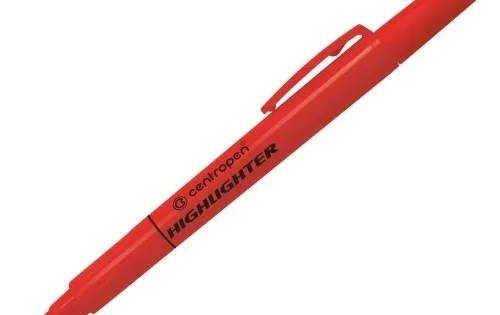 Zlevněný Zvýrazňovač Centropen 8722, červený