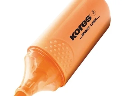 Časově Omezené Zvýrazňovač Kores Bright Liner, oranžový