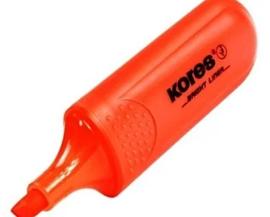 Objednat Nyní Zvýrazňovač Kores Bright Liner, červený