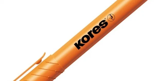 Ověřený Zvýrazňovač Kores High Liner Plus, oranžový