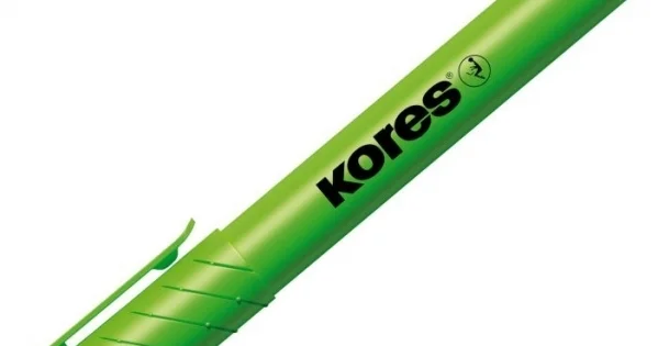 Zvýrazňovač Kores High Liner Plus, zelený Poslední Šance
