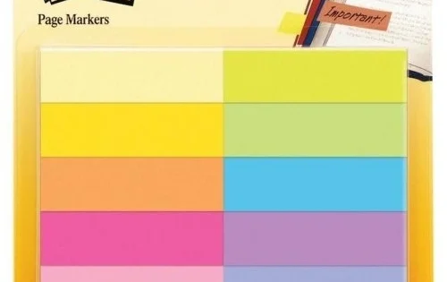 Kup Teď Záložky Post-it 12,7x 44,4mm, papírové, 10x 50ks