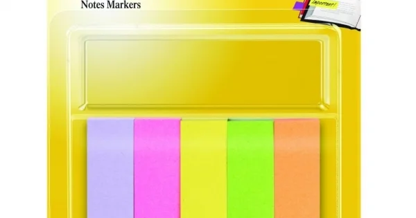 Záložky Post-it 670/5neon, 15x50mm, 5x100lístků Super Cena