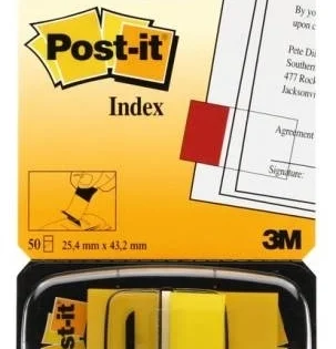 Záložky Post-it 680-5, 25,4x43,2mm, 50ks, žluté Objednat Nyní