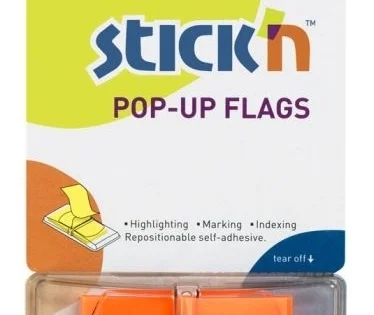 Záložky samolepicí Stick´n 45x25mm, oranžové, 50lístků Horká Nabídka