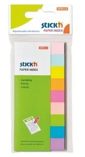 Záložky samolepicí Stick´n 50x12mm, 9x 50lístků Vysoce Kvalitní