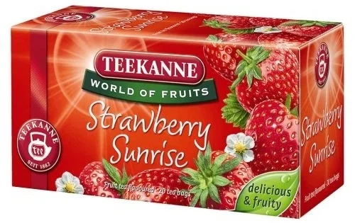 Zlevněný Čaj Teekanne Strawberry Sunrise, 20x 2,5g