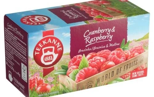 Čaj Teekanne, ovocný, brusinka amalina, 20x 2,5g Oblíbený