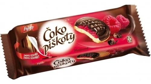 Dokud Zásoby Vydrží Čokopiškoty Figaro 147g, malinové