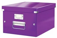 Střední krabice A4 Leitz Click-N-Store - purpurová Nízká Cena