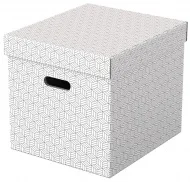 Esselte Home úložný krychlový box, set 3 ks, bílá Časově Omezené