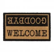 Omezená Nabídka Kokosová vnitřní čistící vstupní rohož FLOMA Ruco Welcome - Goodbye - 45 x 75 x 1,5 cm