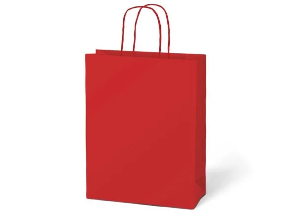 taška dárková T 5 kraft 260x320x100 červená 5251224 Speciální Cena