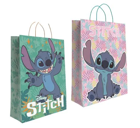 Zlevněný Papírová taška Stitch maxi ,balení 24 ks