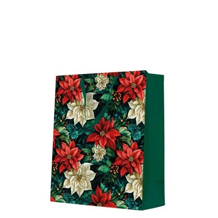 Dárková taška velká - Poinsettia on black 26,5x13x33,5 cm Objednat Nyní