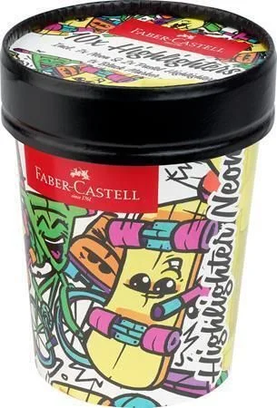 Zvýrazňovač Textliner 46, 10 různých barev, 1-5 mm, v kelímku, FABER-CASTELL 254695 Akční Cena