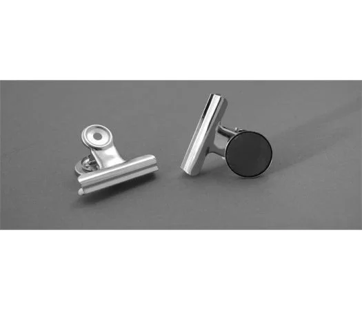 Dokud Zásoby Vydrží Klip na dokumenty s magnetem, stříbrná, 38 mm, kov, 12 ks/balení, HGA2742 ,balení 12 ks