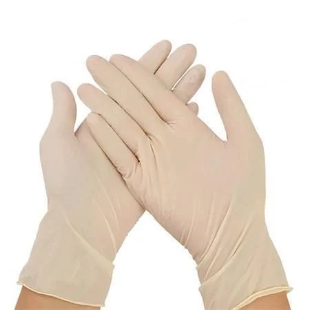 Odeslání Ihned Ochranné rukavice, béžová, jednorázové, latexové, 5,7 g, vel. M, 100 ks, nepudrované, 1005M ,balení 100 ks