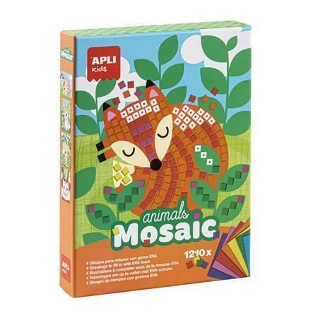 Poslední Šance Kreativní sada Animals Mosaic, lesní zvířátka, APLI Kids 14289