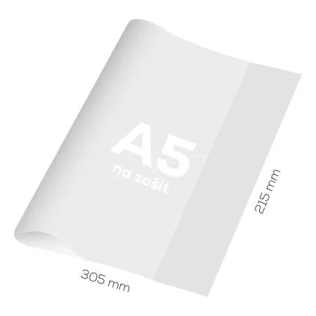 Zlevněný Obal na sešit A5 PP hrubý transparentní 110 mic / 1ks