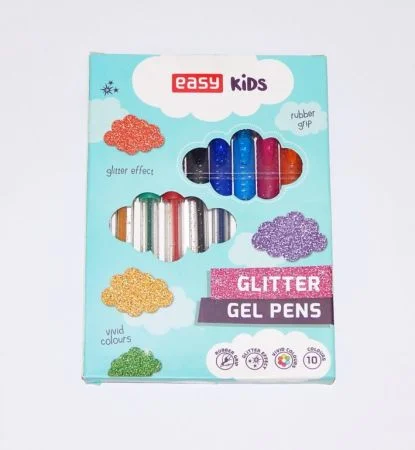 Nejlepší Volba Pero gelové sada 10 ks EASY kids glitter / 928608