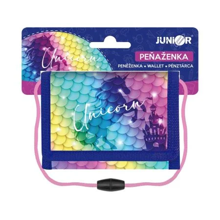 Dětská textilní peněženka - Seria 6 - Unicorn Horká Nabídka